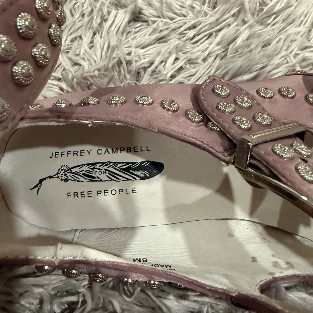 Jeffrey Campbell Pink Studded Flats